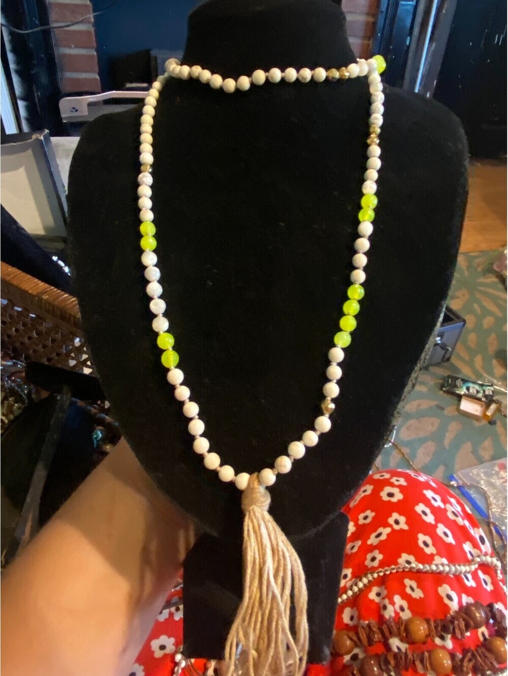 vintage boho statement necklace